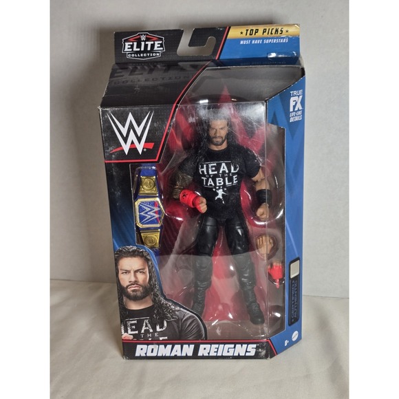 WWEMATTEL Other - WWE Roman Reigns Elite Collection Wrestling Figure Top Picks 2022 Bloodline